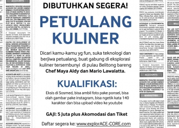 Dibayarin Makan-Makan Ke Belitong? Siapa Takut !