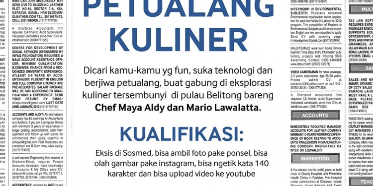 Dibayarin Makan-Makan Ke Belitong? Siapa Takut !