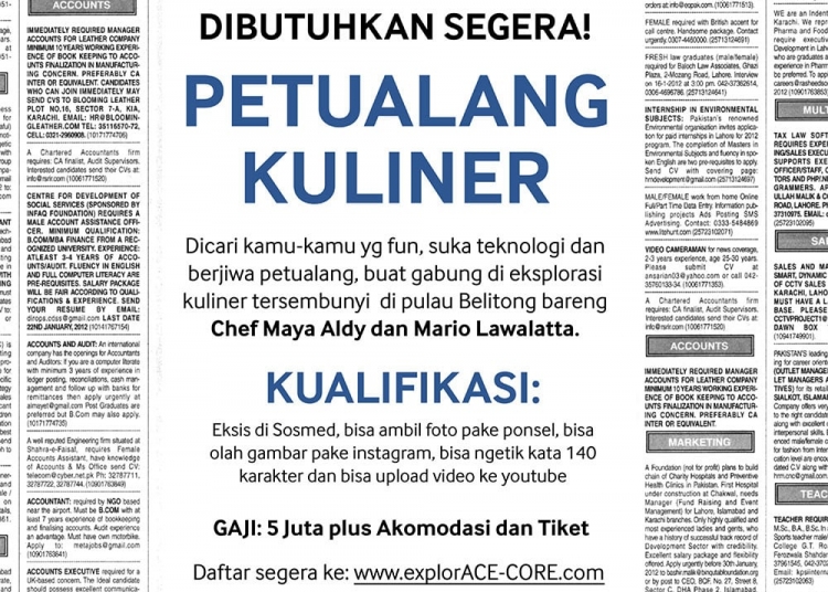 Dibayarin Makan-Makan Ke Belitong? Siapa Takut !