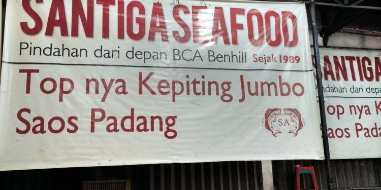 Santiga Seafood (Abeng) Yang Yahud !